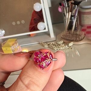 Bomb Party July heart ring